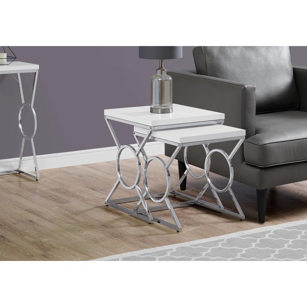 Nesting Table, Set Of 2, Side, End, Accent, Living Room, Bedroom