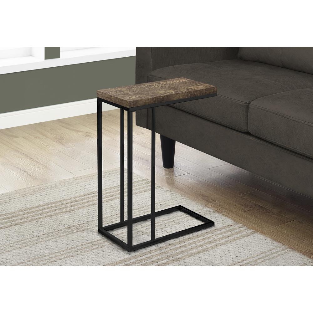 Accent Table, C-shaped, End, Side, Snack, Living Room, Bedroom
