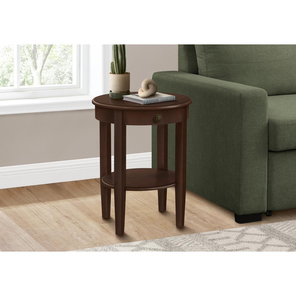 Accent Table, 2 Tier, End, Side Table, Round, Nightstand, Bedroom