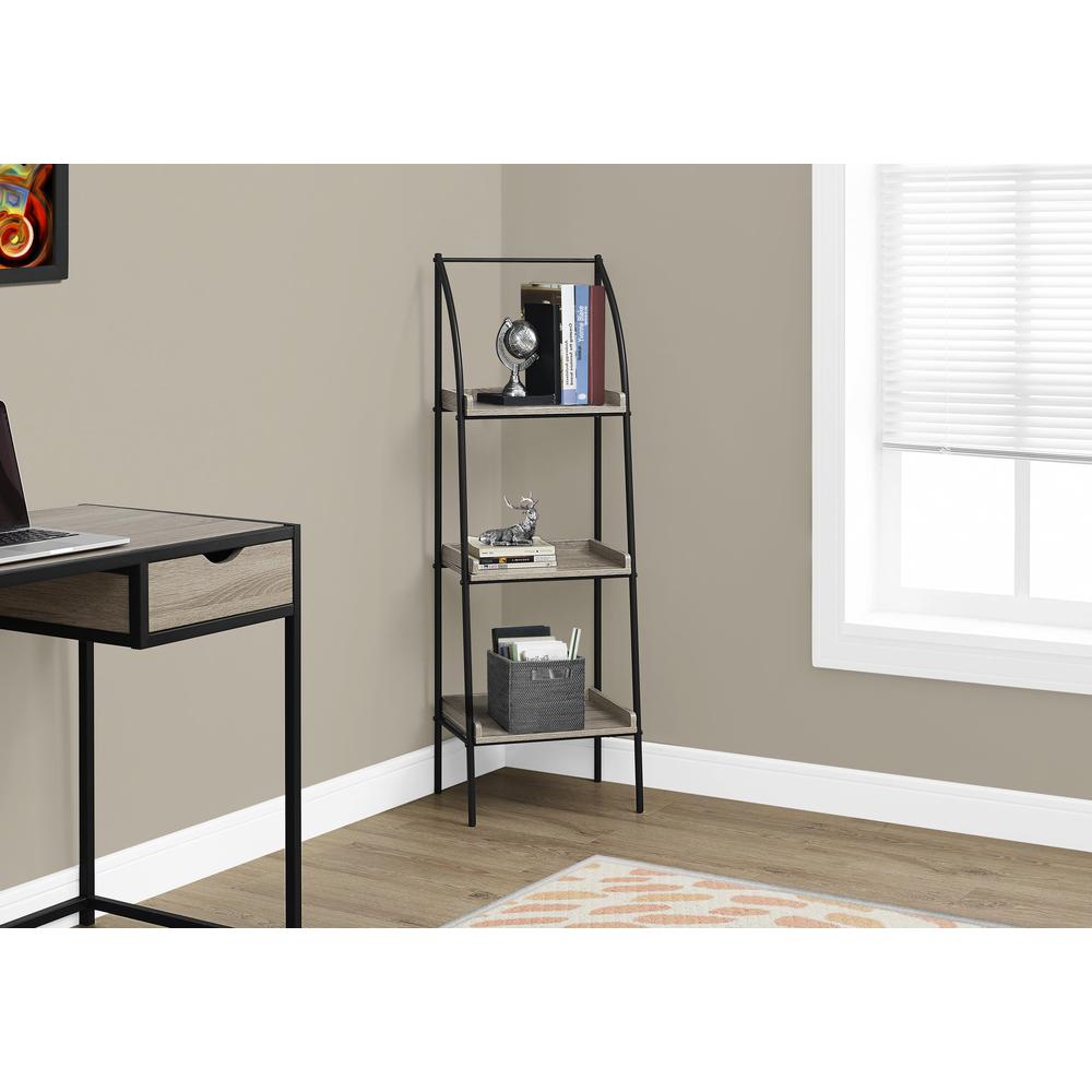 Bookshelf, Bookcase, Etagere, Corner, 3 Tier, 48H, Office, Bedroom