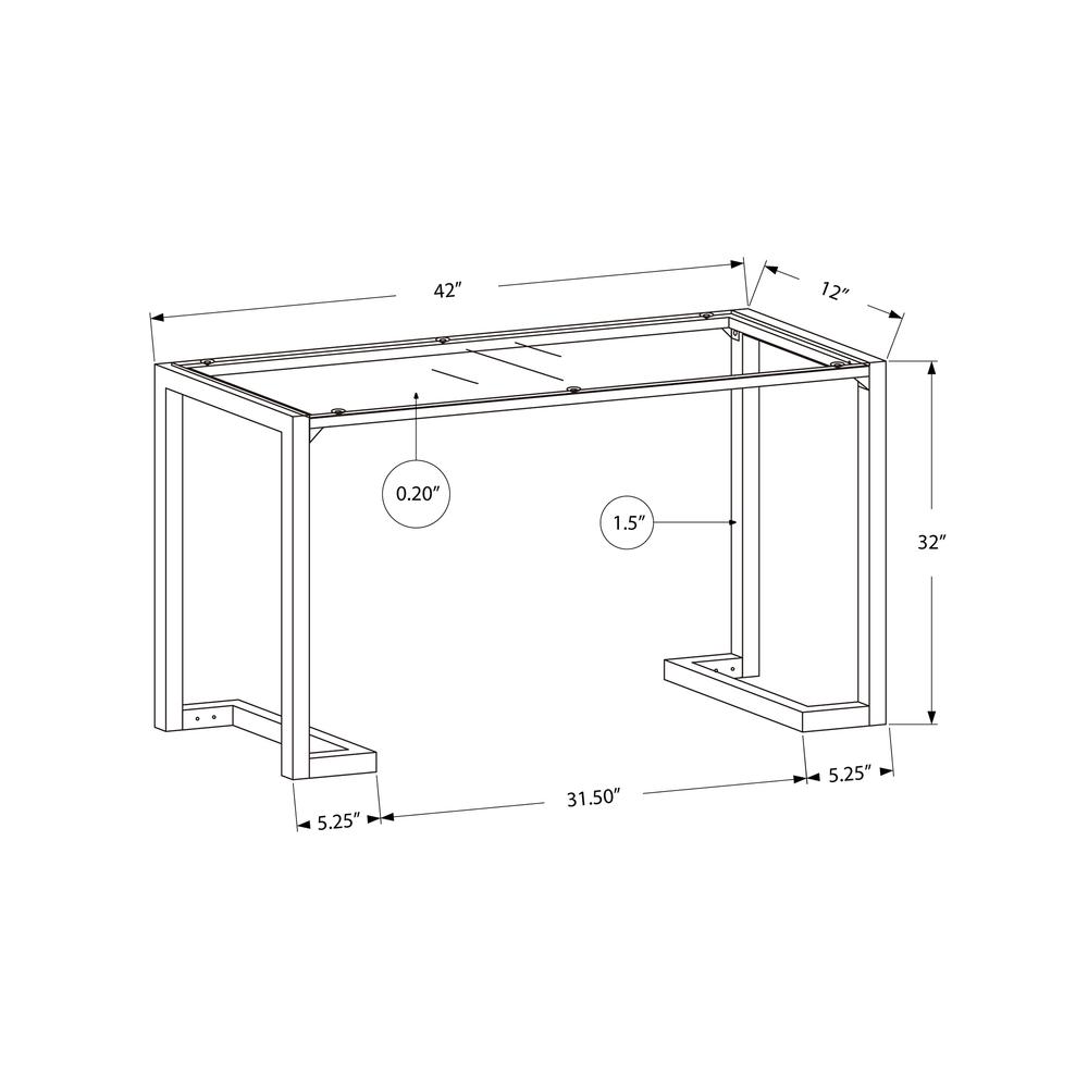 Accent Table, Console, Entryway, Narrow, Sofa, Living Room, Bedroom, Clear