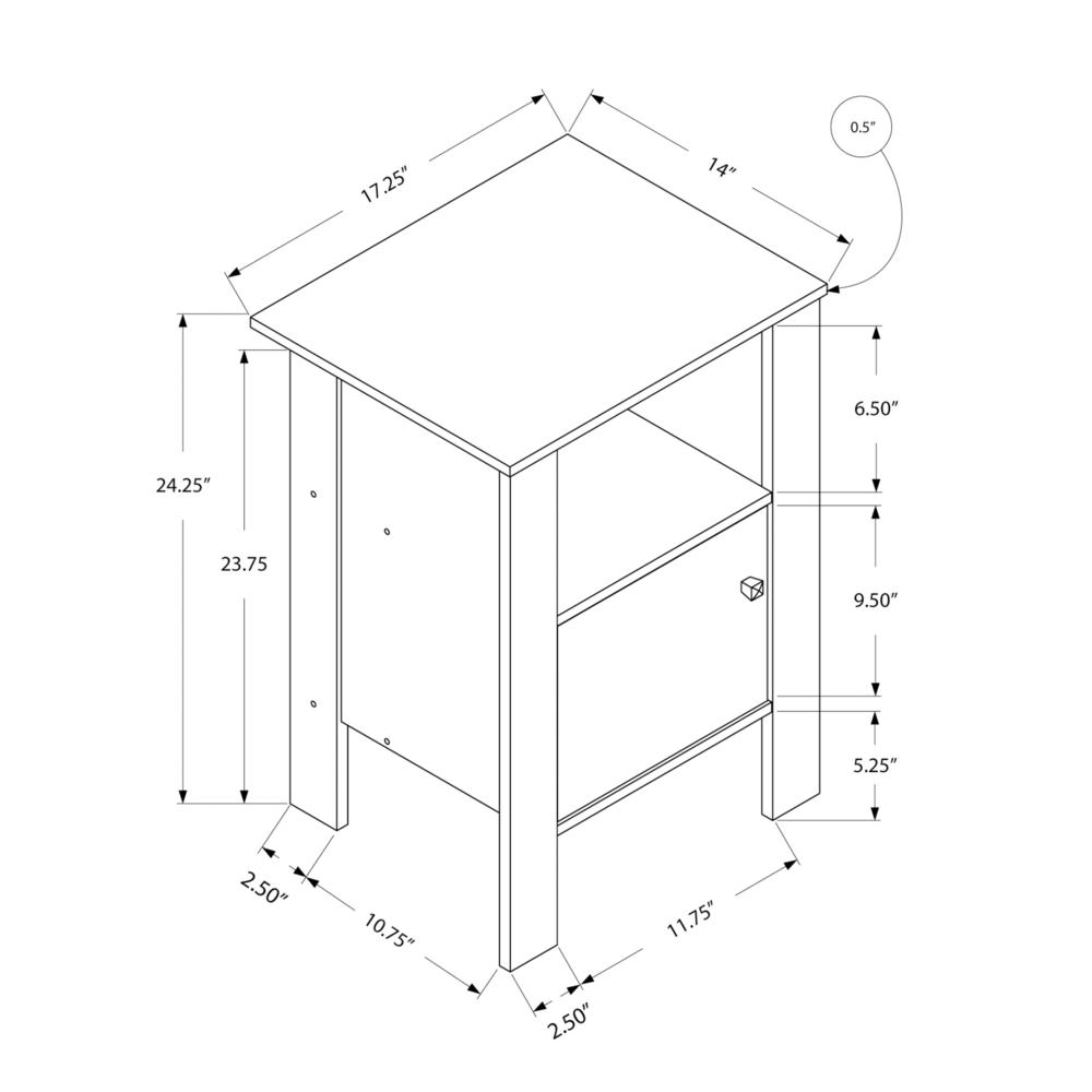 Accent Table, Side, End, Nightstand, Lamp, Storage, Living Room, Bedroom