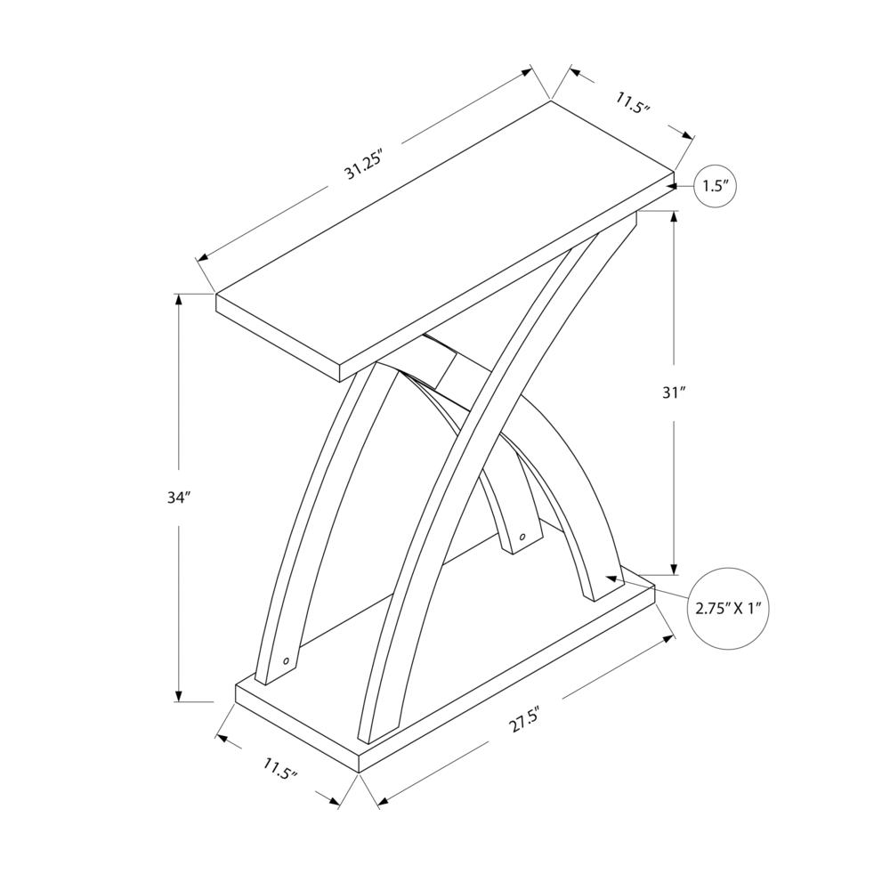 Accent Table, Console, Entryway, Narrow, Sofa, Living Room, Bedroom