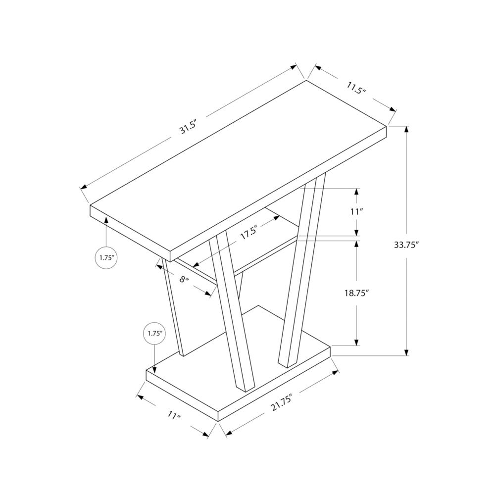 Accent Table, Console, Entryway, Narrow, Sofa, Living Room, Bedroom
