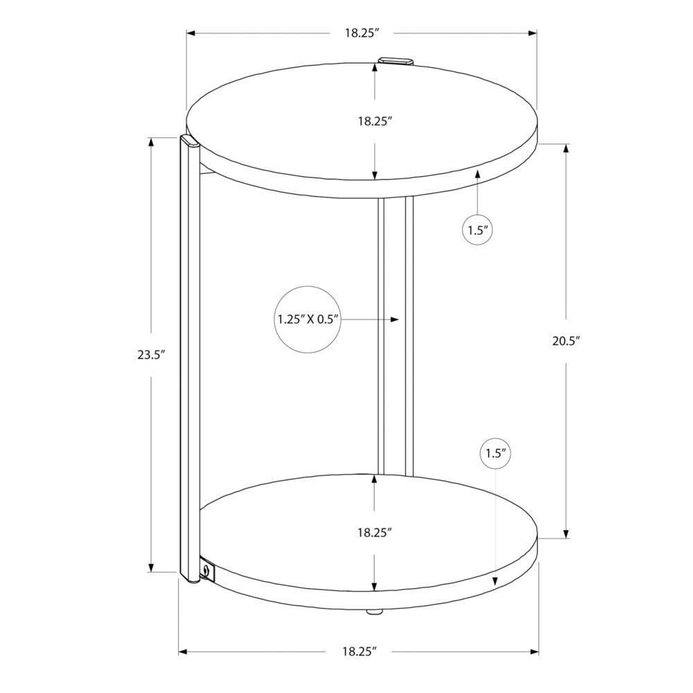 Accent Table, Round, Side, End, Nightstand, Lamp, Living Room, Bedroom, Glossy