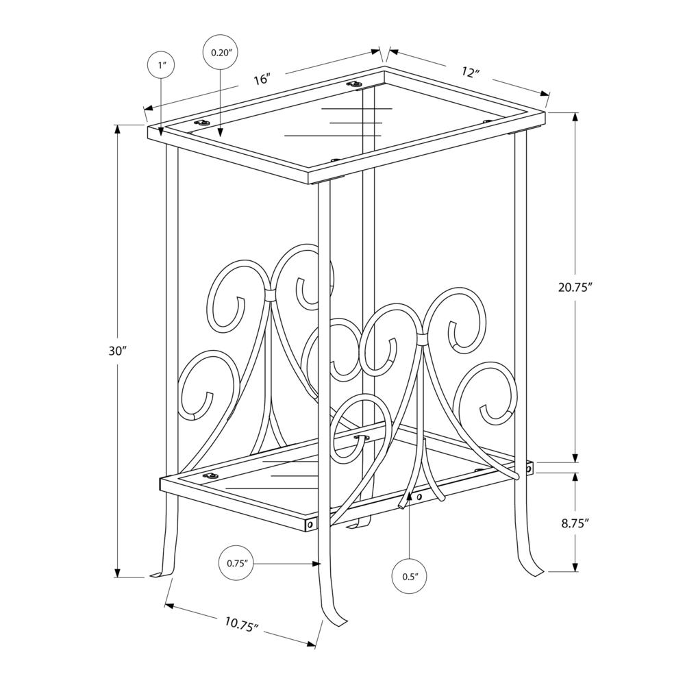 Accent Table, Side, End, Nightstand, Lamp, Living Room, Bedroom