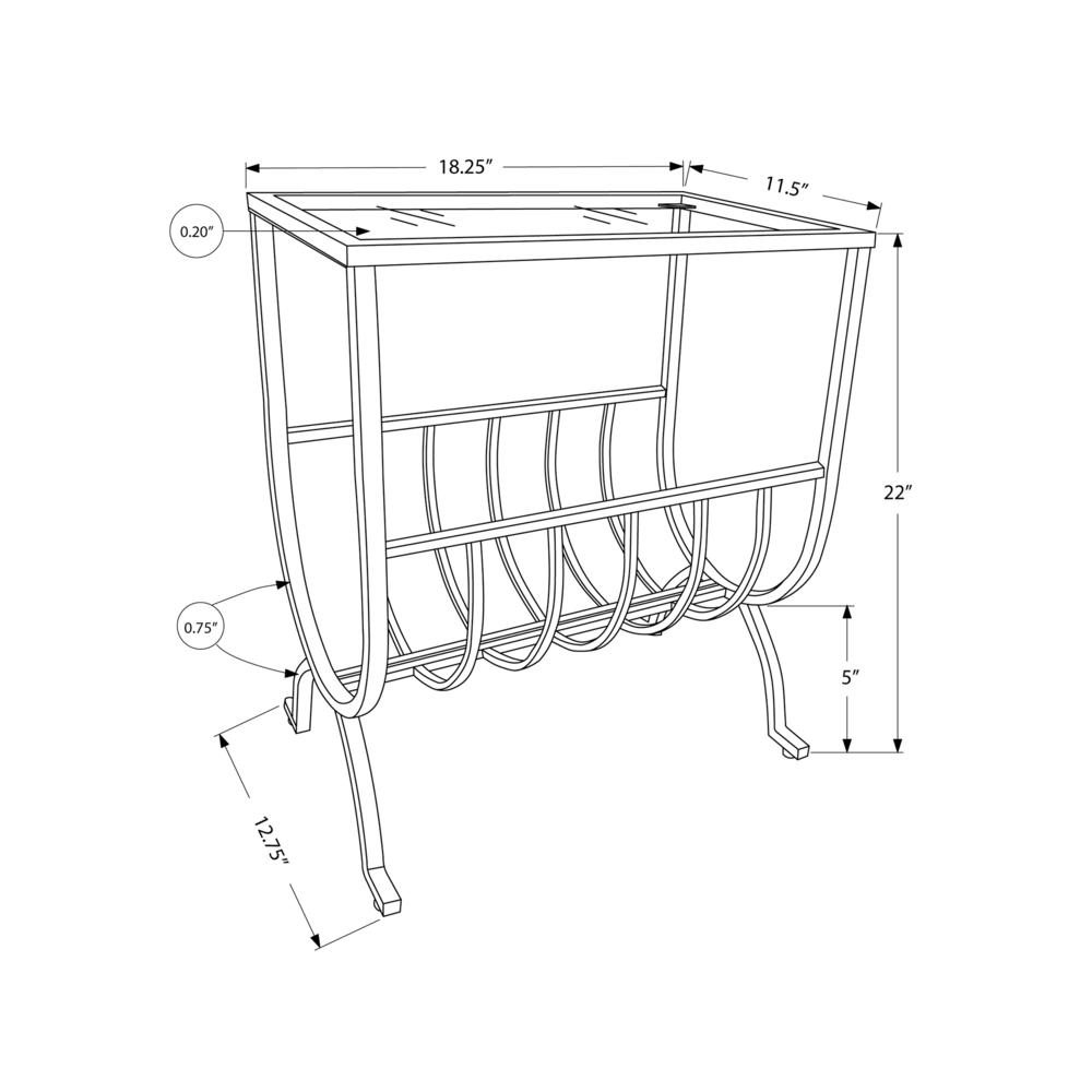Accent Table, Side, End, Magazine, Nightstand, Narrow, Living Room