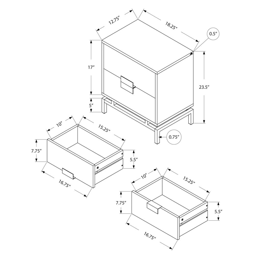 Accent Table, Side, End, Nightstand, Lamp, Storage Drawer, Living Room, Bedroom