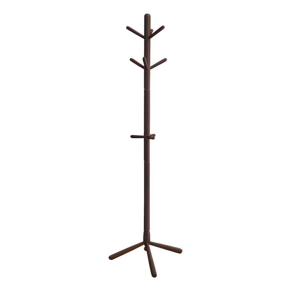 Coat Rack, Hall Tree, Free Standing, 9 Hooks, Entryway, 69H, Bedroom