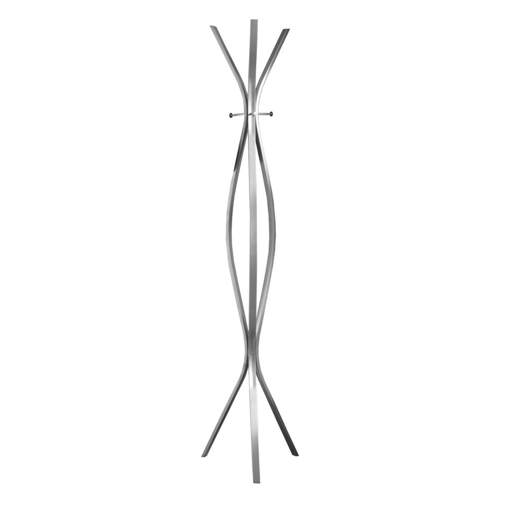 Coat Rack, Hall Tree, Free Standing, 3 Hooks, Entryway, 72H, Bedroom, Grey