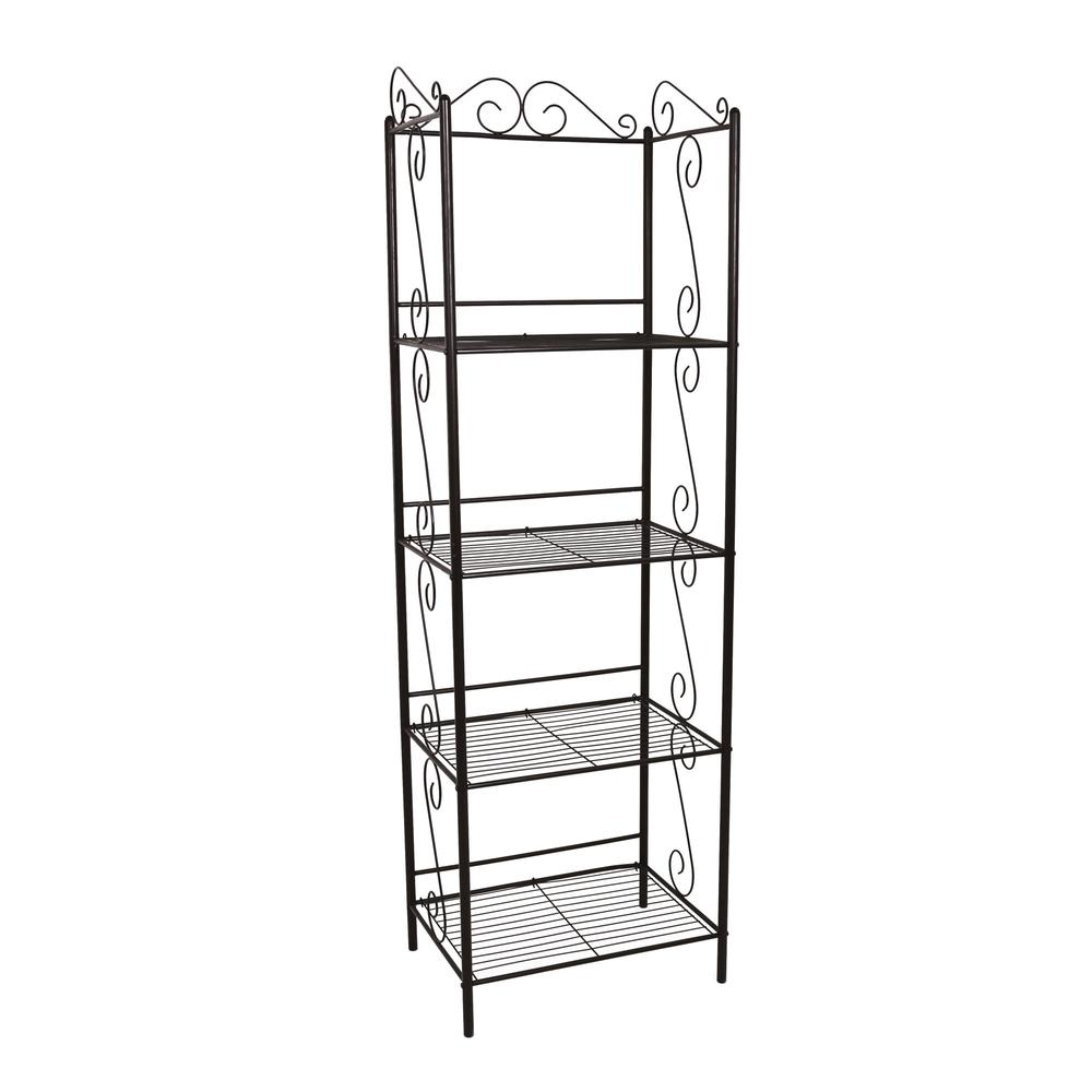 Bookshelf, Bookcase, Etagere, 4 Tier, 70H, Office, Bedroom, Brown