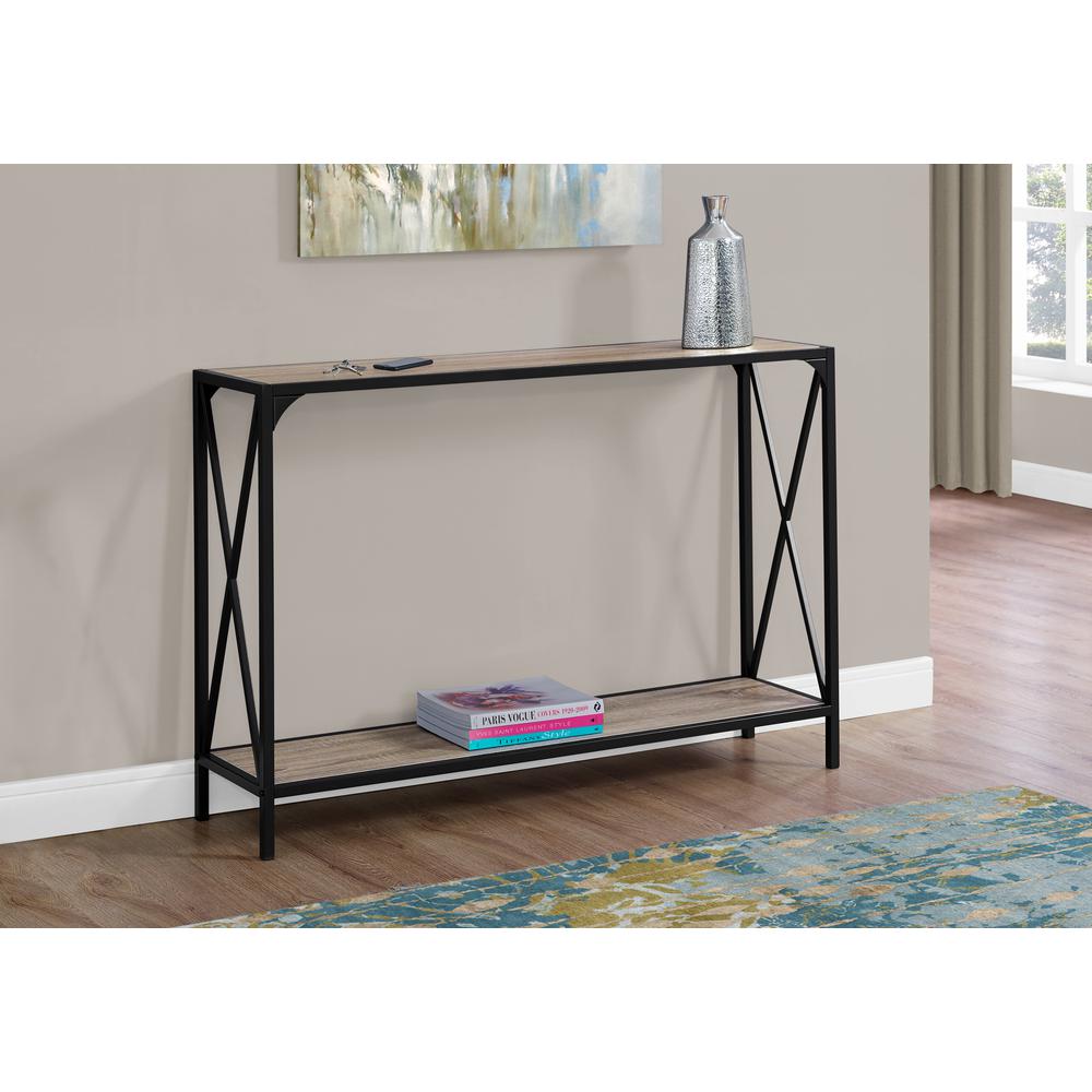 Accent Table, Console, Entryway, Narrow, Sofa, Living Room, Bedroom, Brown