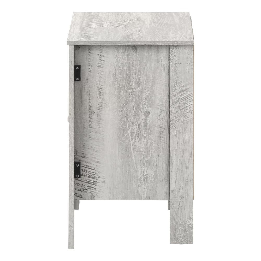 Accent Table, Side, End, Nightstand, Lamp, Storage, Living Room, Bedroom, Grey