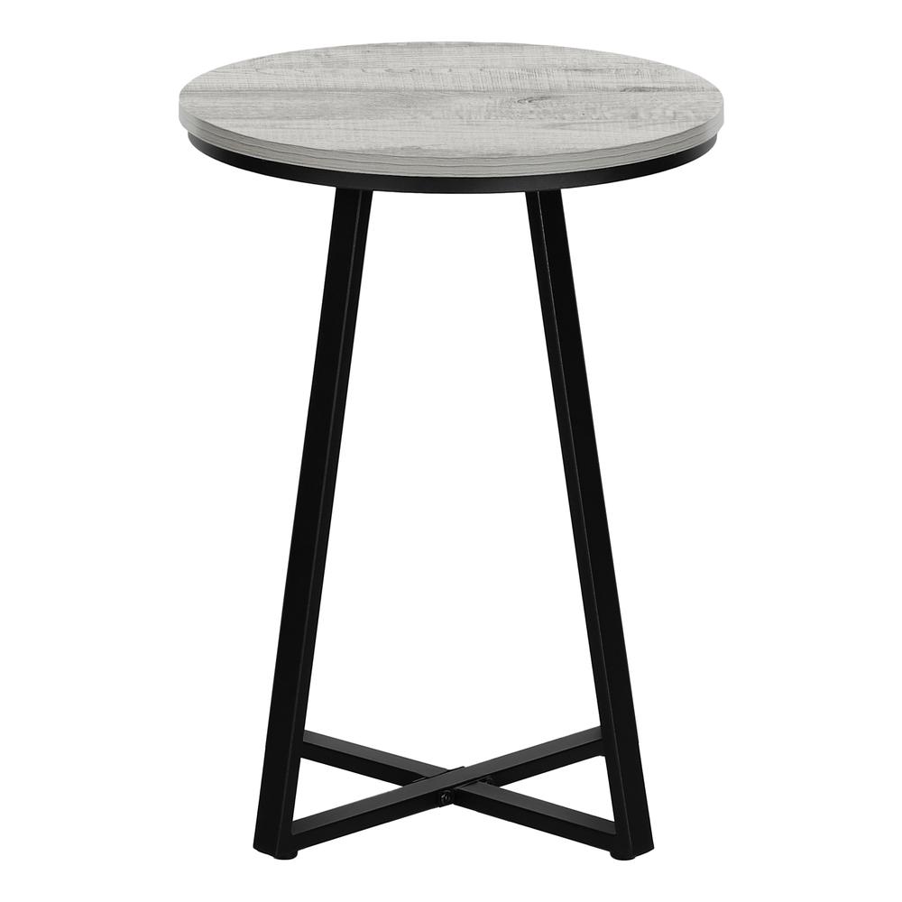 Accent Table, Side, Round, End, Nightstand, Lamp, Living Room, Bedroom, Grey