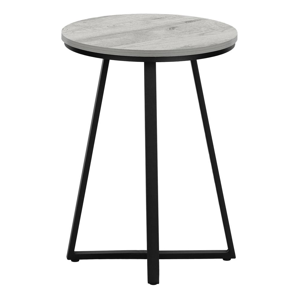 Accent Table, Side, Round, End, Nightstand, Lamp, Living Room, Bedroom, Grey