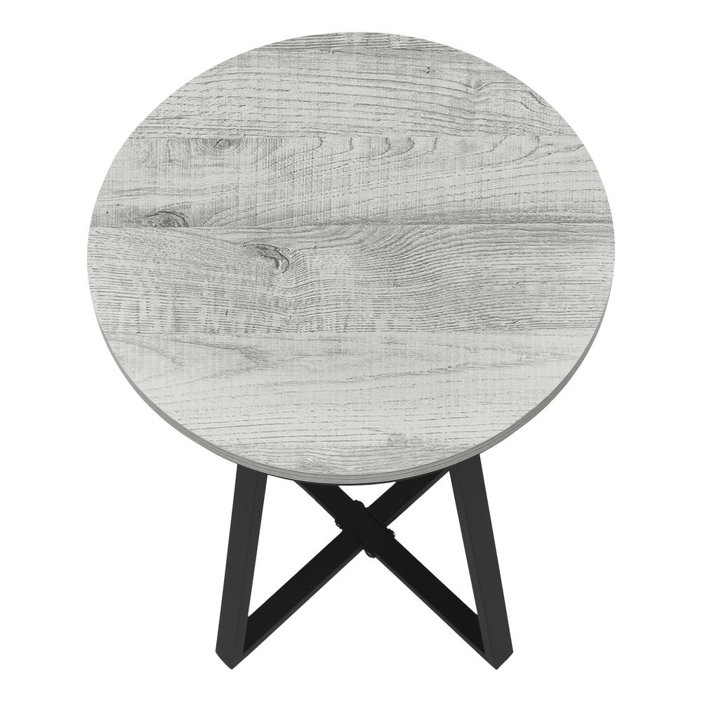 Accent Table, Side, Round, End, Nightstand, Lamp, Living Room, Bedroom, Grey