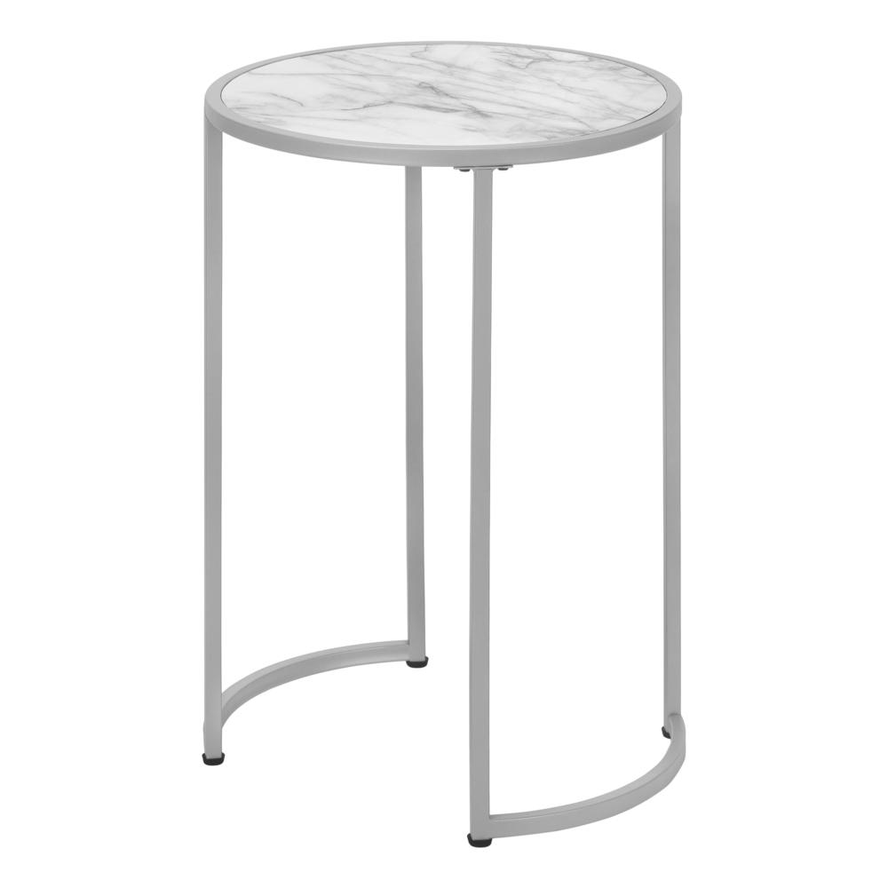 Accent Table, Side, Round, End, Nightstand, Lamp, Living Room, Bedroom