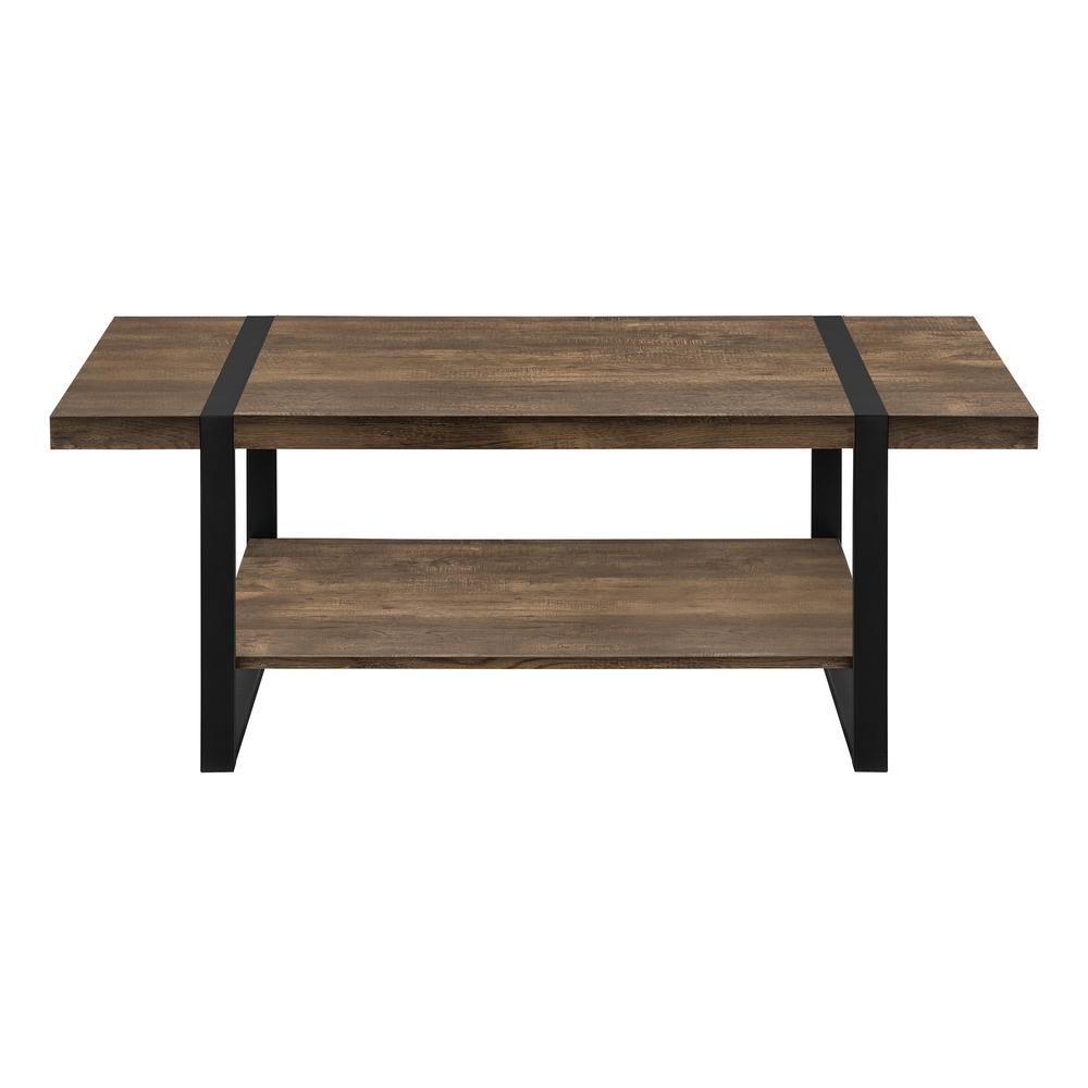 Coffee Table, Accent, Cocktail, Rectangular, Living Room, 48L, Brown Laminate