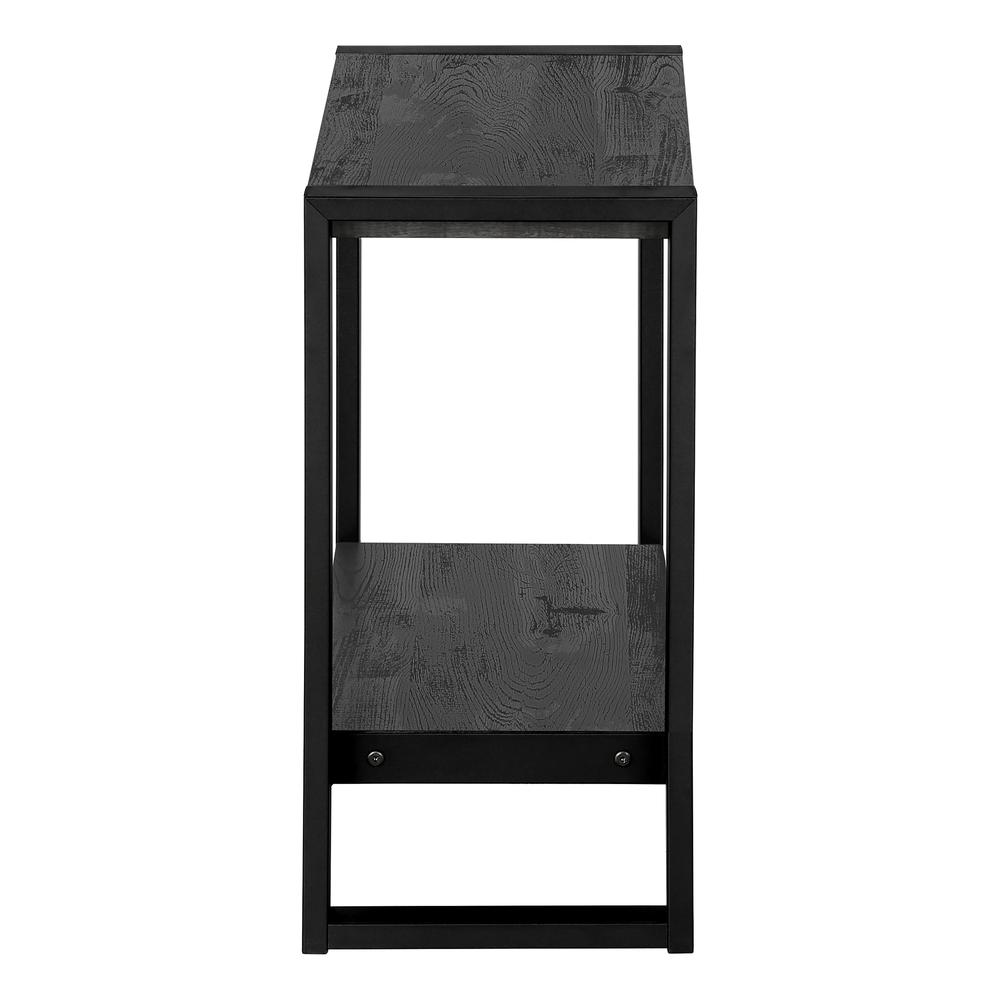 Accent Table, Side, End, Nightstand, Lamp, Living Room, Bedroom, Black Laminate