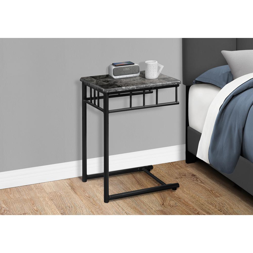 Accent Table, C-shaped, End, Side, Snack, Living Room, Bedroom