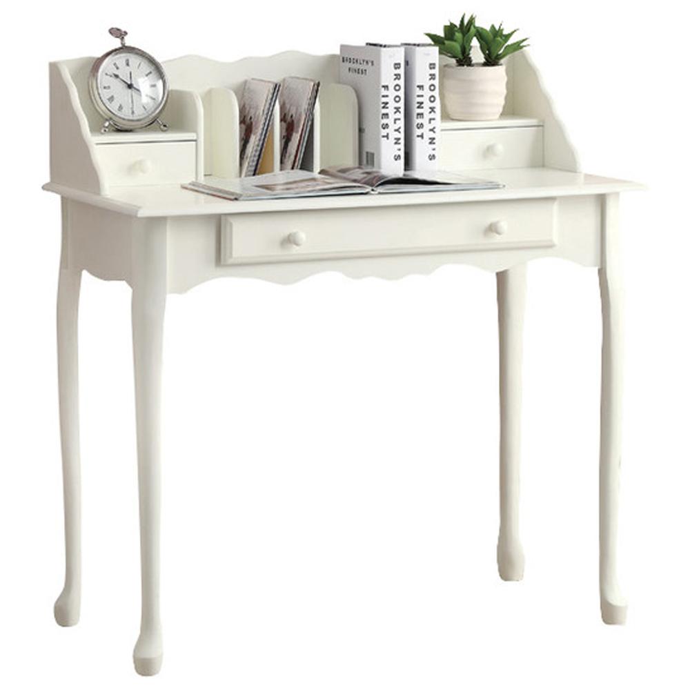 Computer Desk, Home Office, Laptop, Storage Drawers, 36L, Work