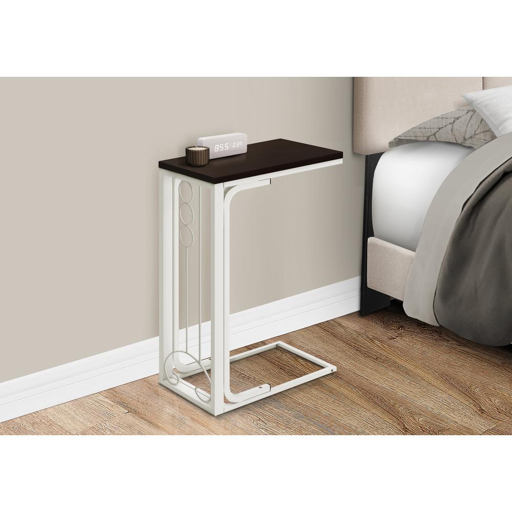 Accent Table, C-shaped, End, Side, Snack, Living Room, Bedroom