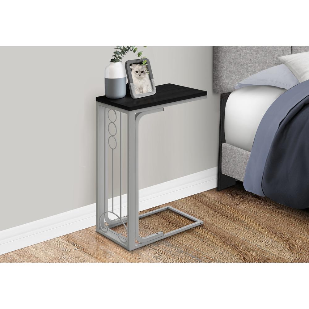Accent Table, C-shaped, End, Side, Snack, Living Room, Bedroom