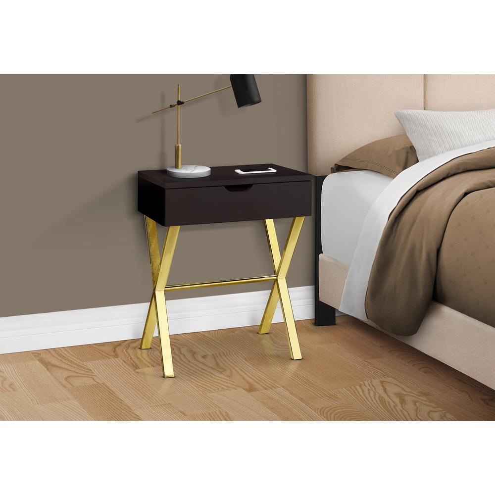 Accent Table, Side, End, Nightstand, Lamp, Storage Drawer, Living Room