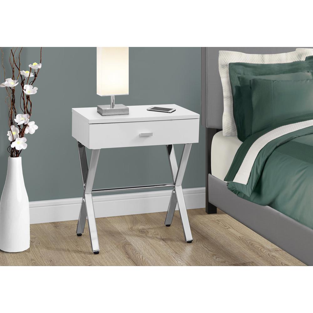 Accent Table, Side, End, Nightstand, Lamp, Storage Drawer, Living Room