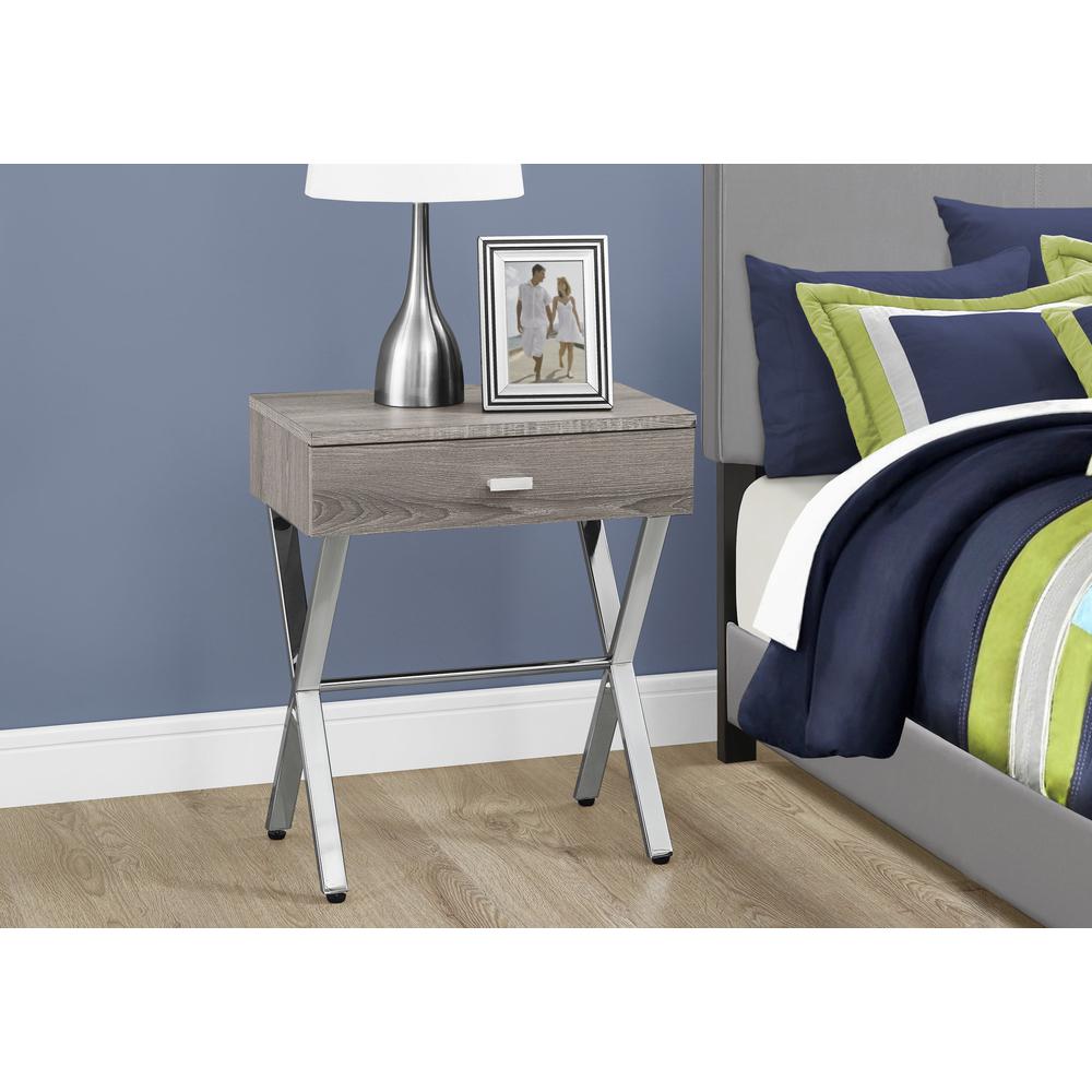 Accent Table, Side, End, Nightstand, Lamp, Storage Drawer, Living Room