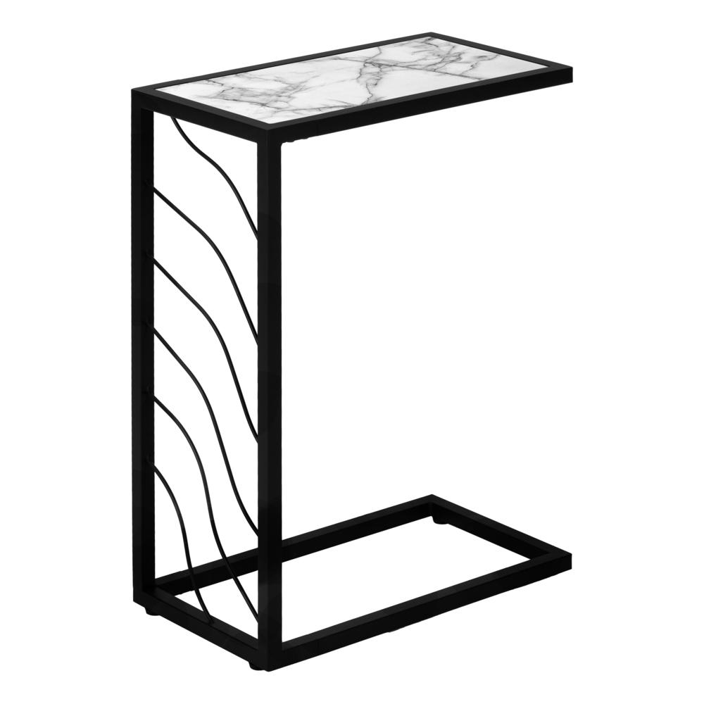 Accent Table, C-shaped, End, Side, Snack, Living Room, Bedroom