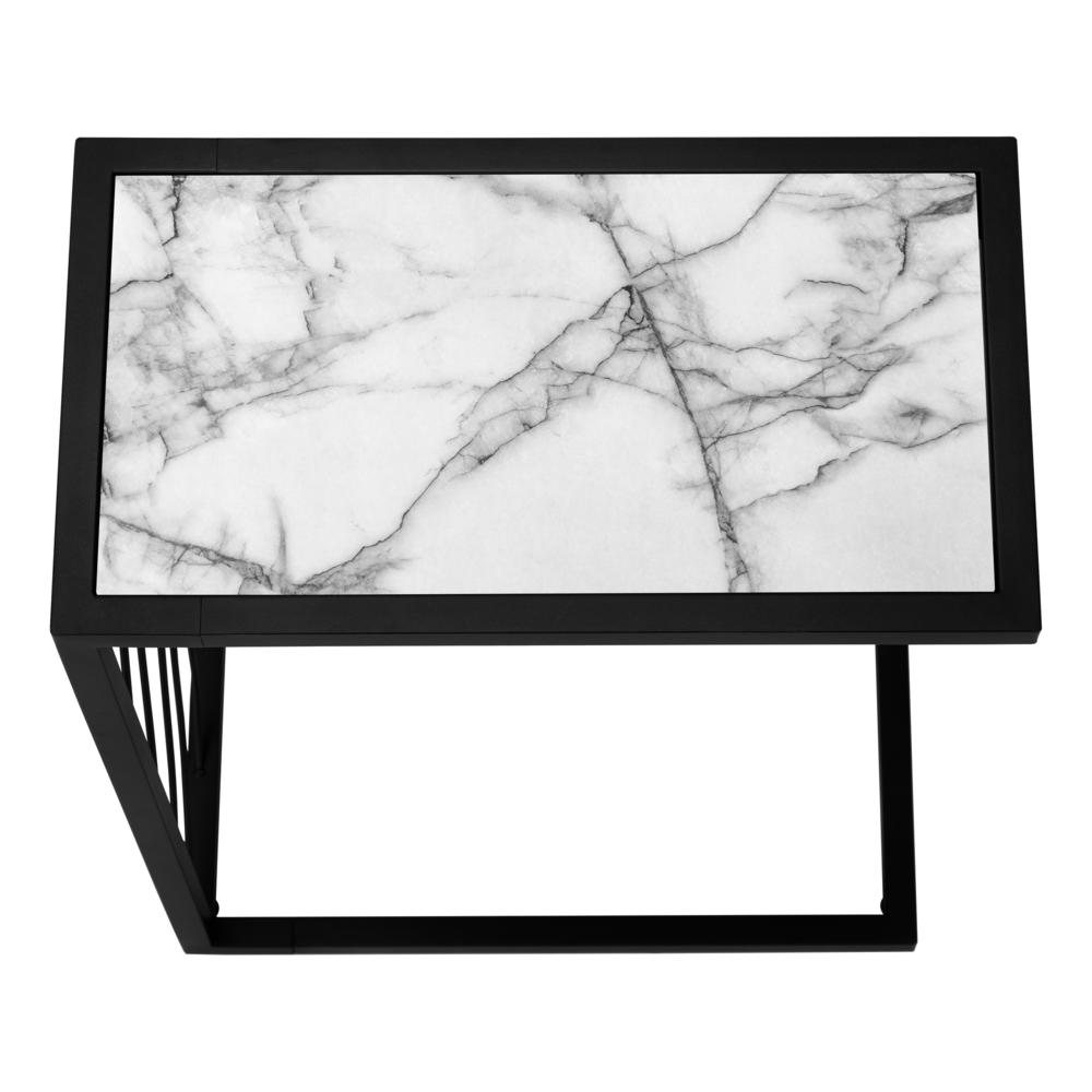Accent Table, C-shaped, End, Side, Snack, Living Room, Bedroom