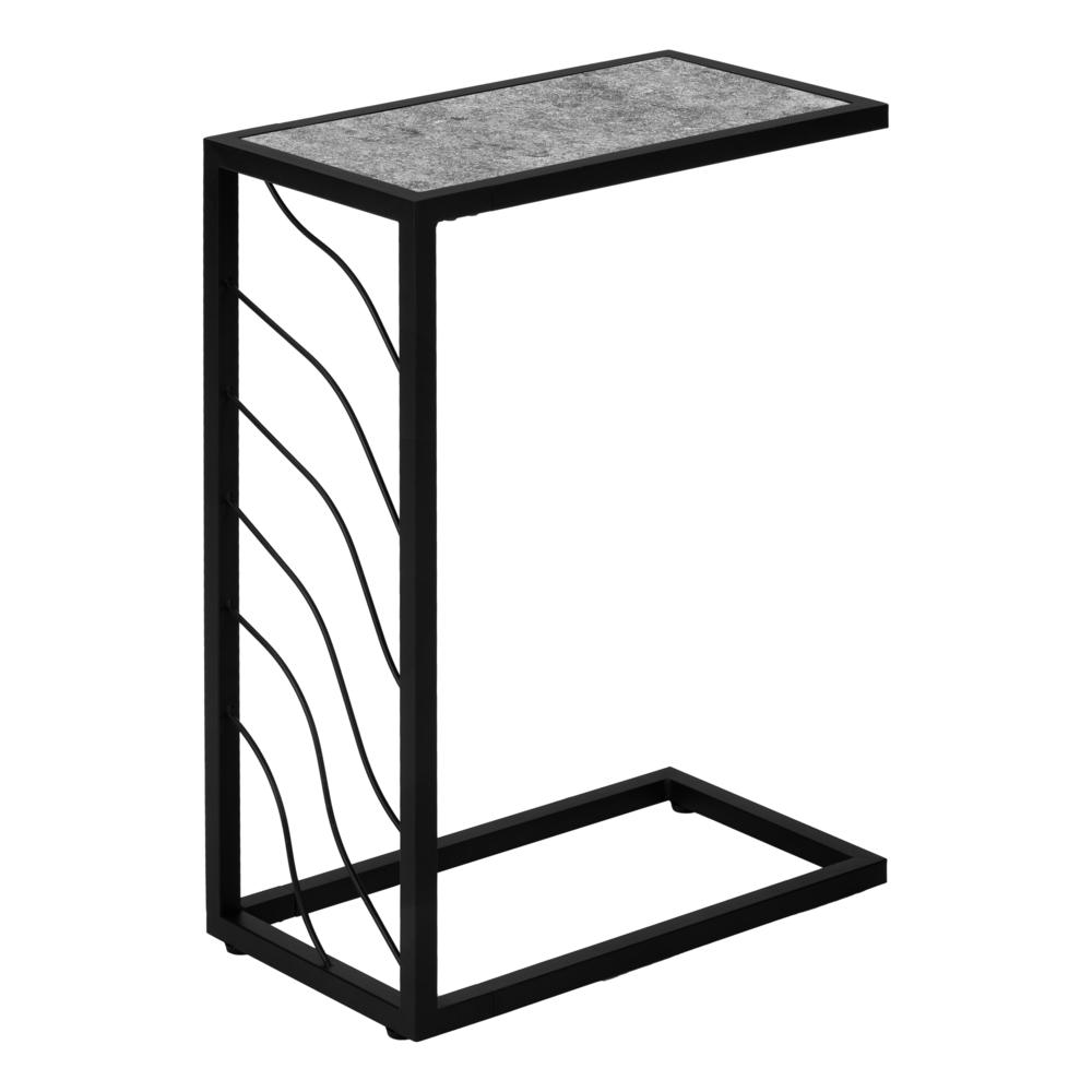 Accent Table, C-shaped, End, Side, Snack, Living Room, Bedroom