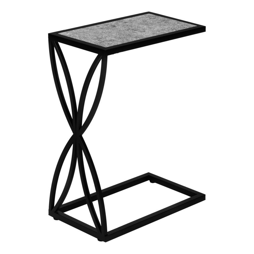 Accent Table, C-shaped, End, Side, Snack, Living Room, Bedroom