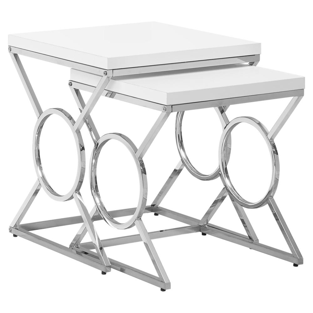 Nesting Table, Set Of 2, Side, End, Accent, Living Room, Bedroom