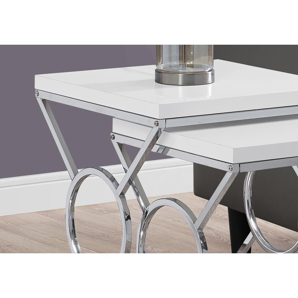 Nesting Table, Set Of 2, Side, End, Accent, Living Room, Bedroom