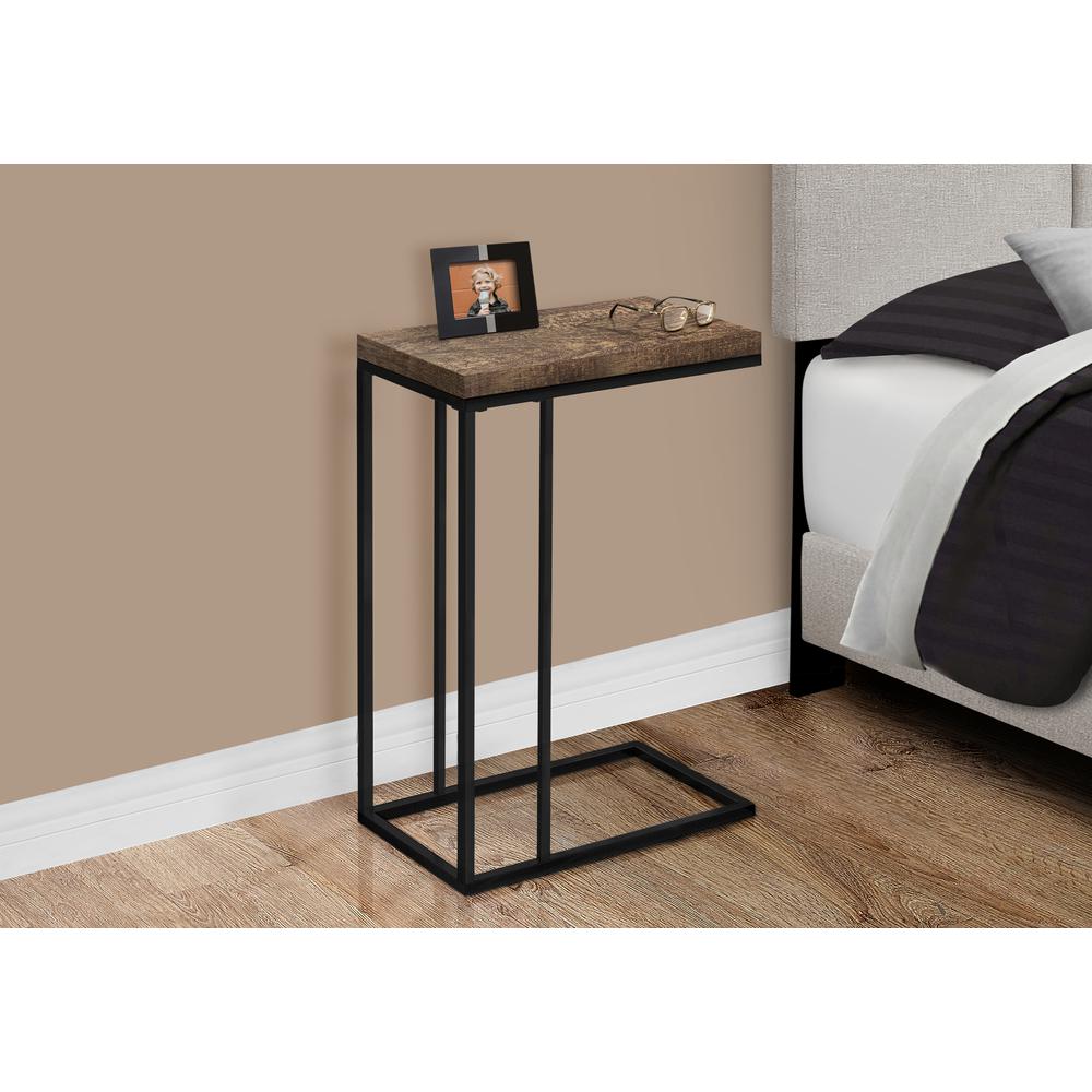 Accent Table, C-shaped, End, Side, Snack, Living Room, Bedroom