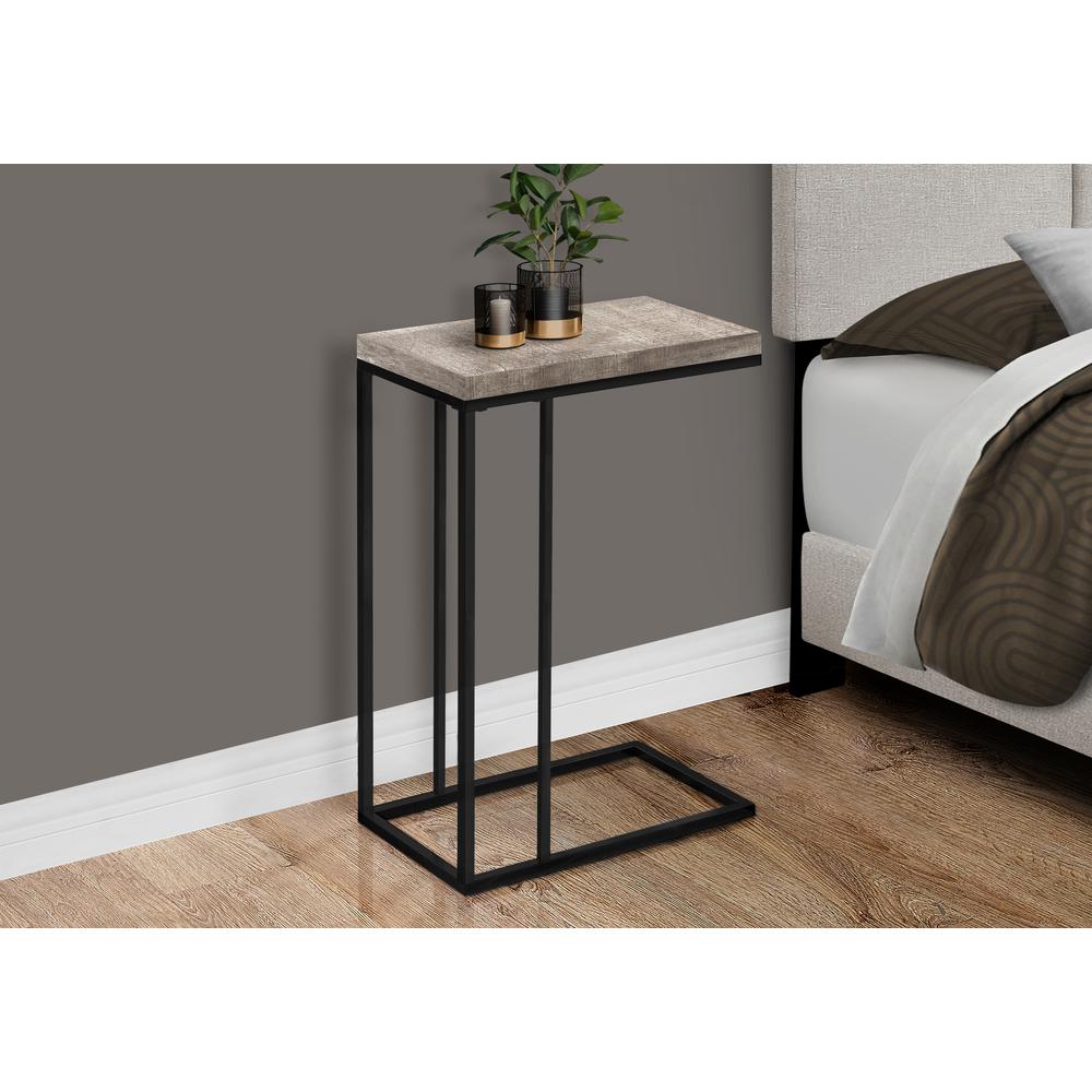Accent Table, C-shaped, End, Side, Snack, Living Room, Bedroom