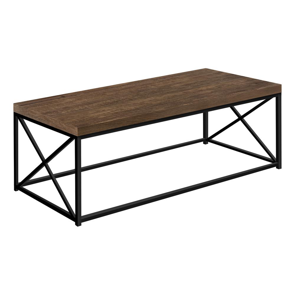 Coffee Table, Accent, Cocktail, Rectangular, Living Room, 44L, Brown Laminate