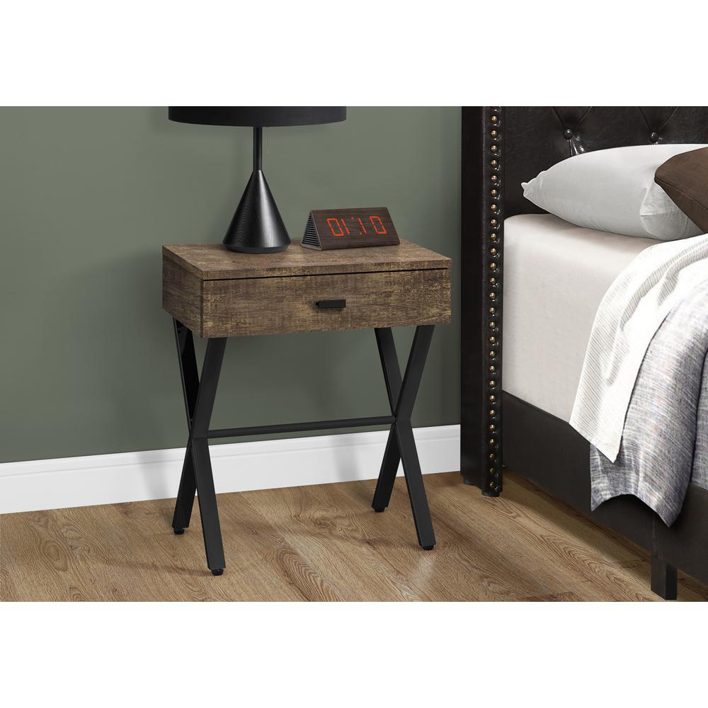 Accent Table, Side, End, Nightstand, Lamp, Storage Drawer, Living Room