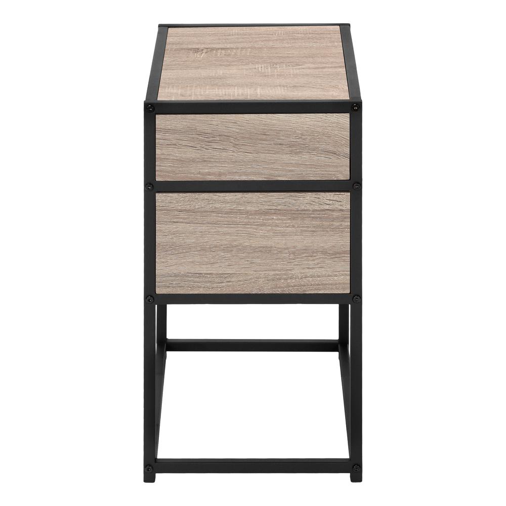 Accent Table, Side, End, Nightstand, Lamp, Living Room, Bedroom, Brown Laminate