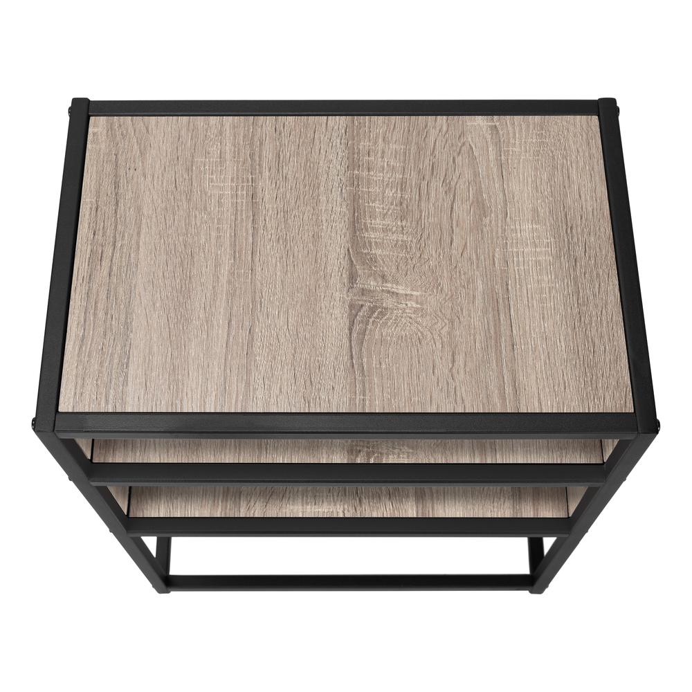 Accent Table, Side, End, Nightstand, Lamp, Living Room, Bedroom, Brown Laminate