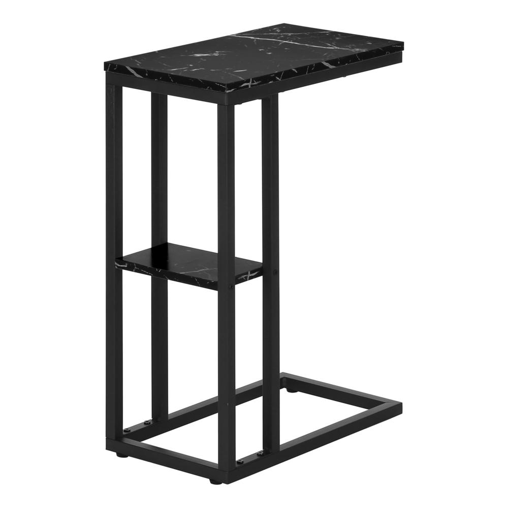 Accent Table, C-shaped, End, Side, Snack, Living Room, Bedroom