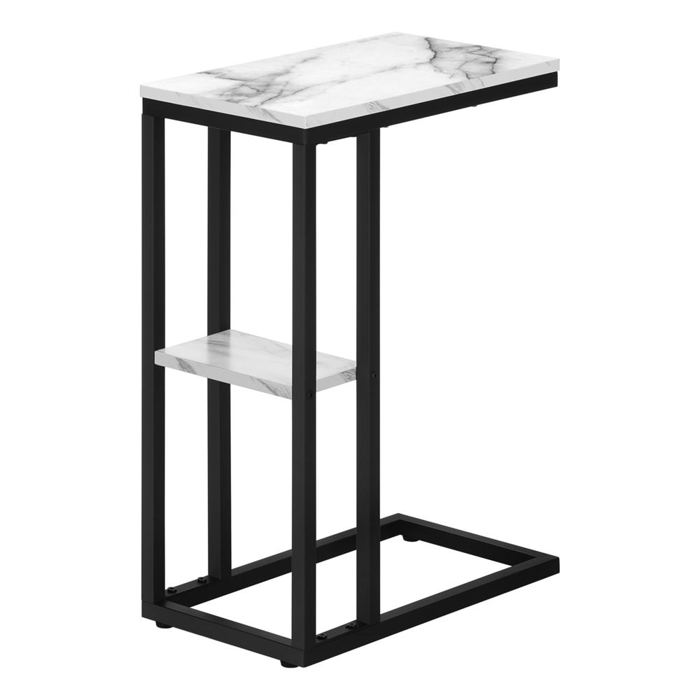 Accent Table, C-shaped, End, Side, Snack, Living Room, Bedroom