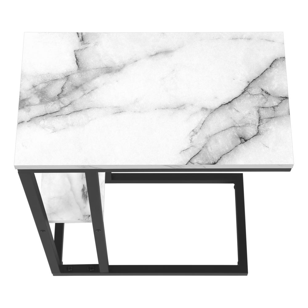 Accent Table, C-shaped, End, Side, Snack, Living Room, Bedroom