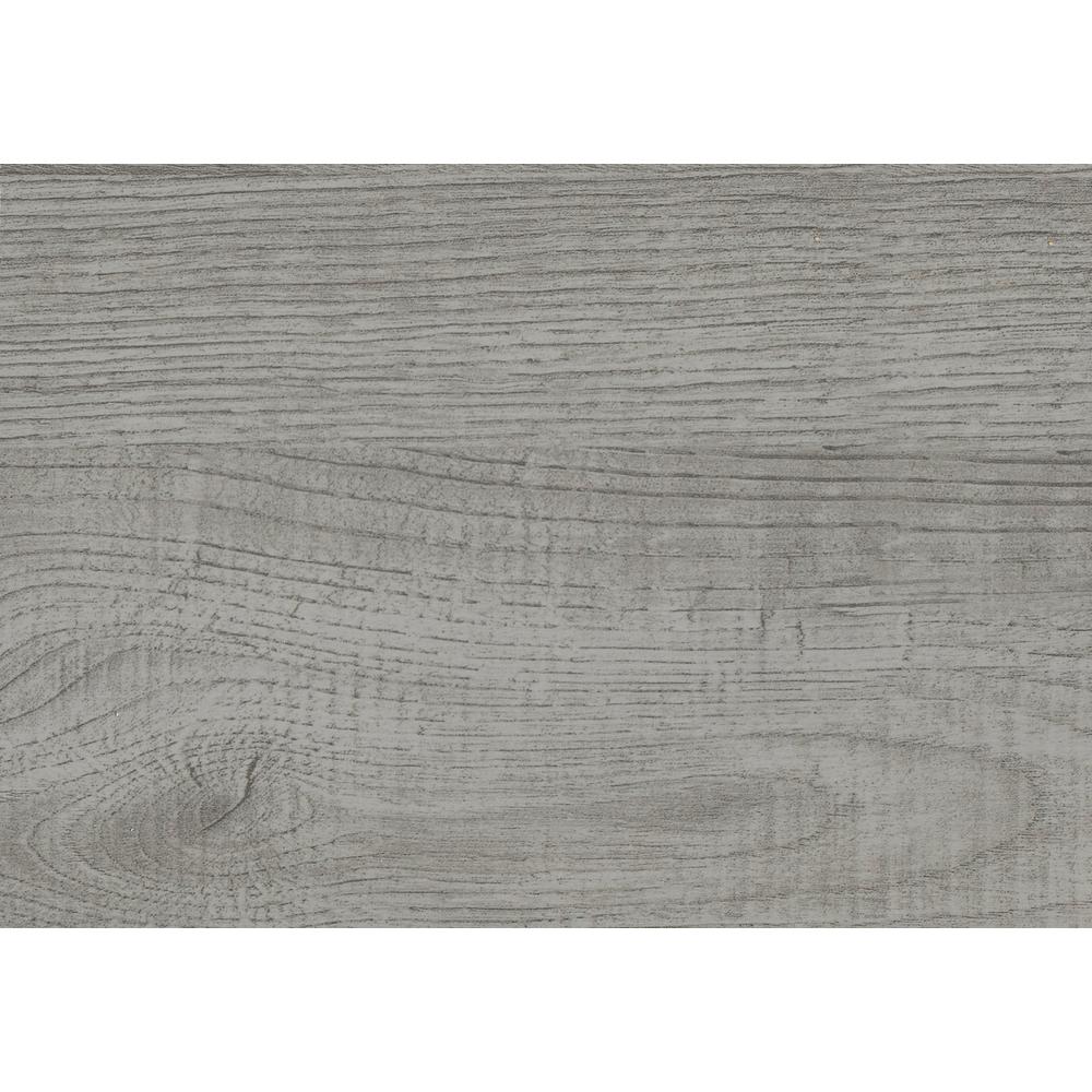 Accent Table, C-shaped, End, Side, Snack, Living Room, Bedroom, Grey Laminate