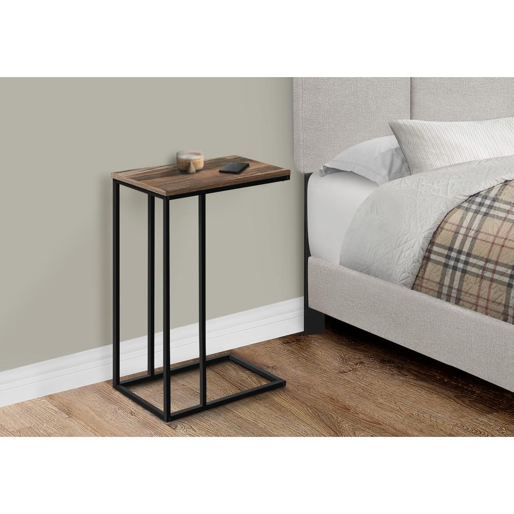Accent Table, C-shaped, End, Side, Snack, Living Room, Bedroom