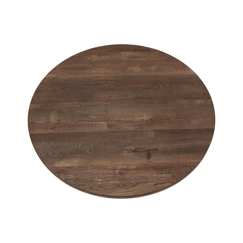Coffee Table, Accent, Cocktail, Round, Living Room, 36dia, Brown Laminate
