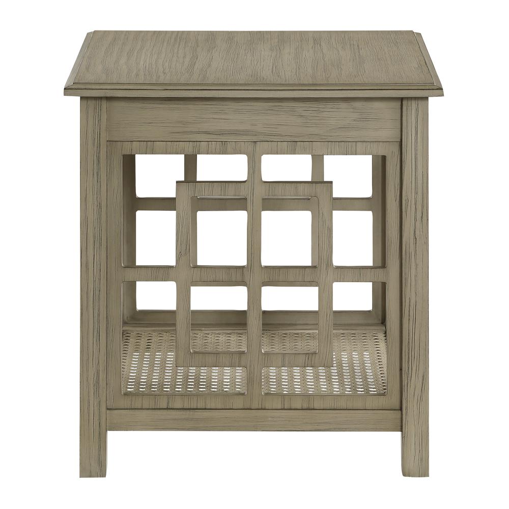 Cambridge Side Table, Bone Finish