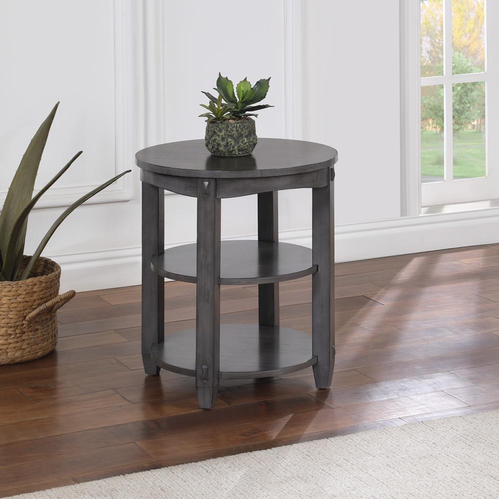 Lane End Table, Slate Grey